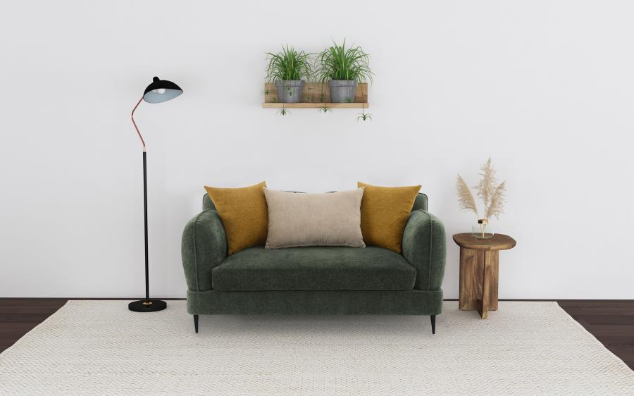 Jade - Chenille Upholstered Modern Track Arm Loveseat - Urban Living Furniture (Los Angeles, CA)