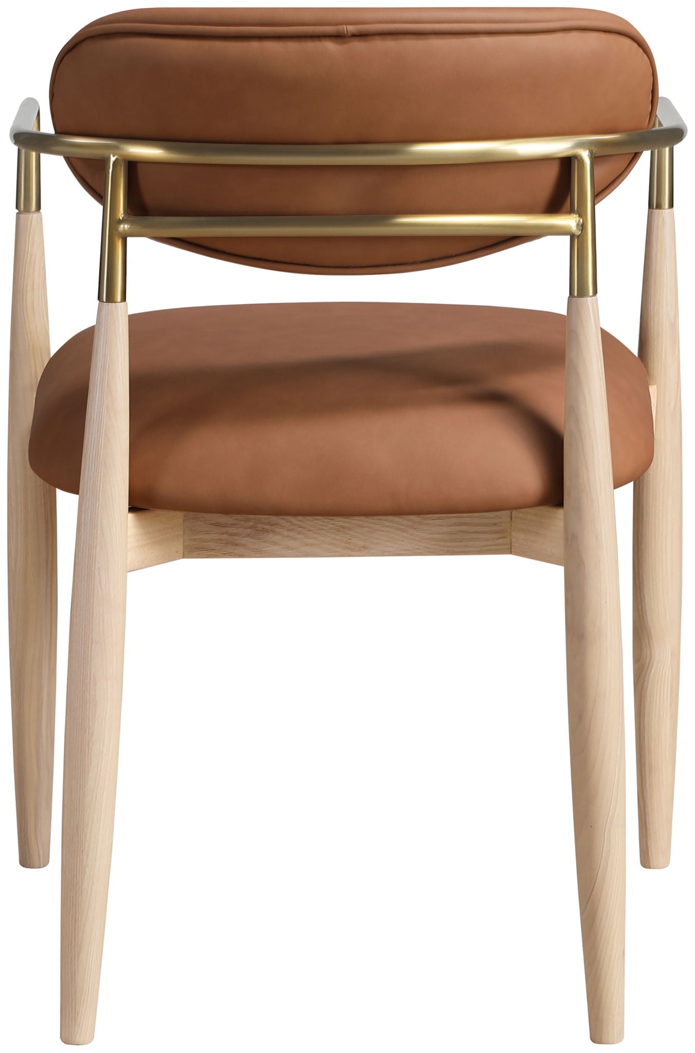 Riccio - Dining Arm Chair (Set of 2) - Natural And Gold Frame - Urban Living Furniture (Los Angeles, CA)