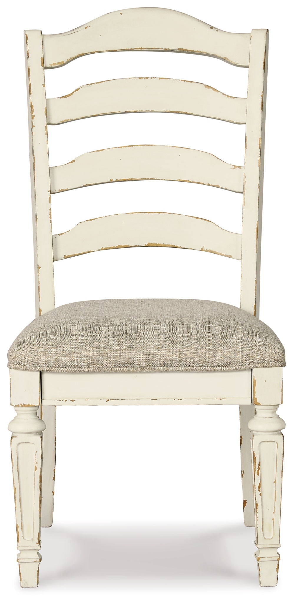 Realyn - Chipped White - Dining UPH Side Chair (Set of 2) - Ladderback - Urban Living Furniture (Los Angeles, CA)