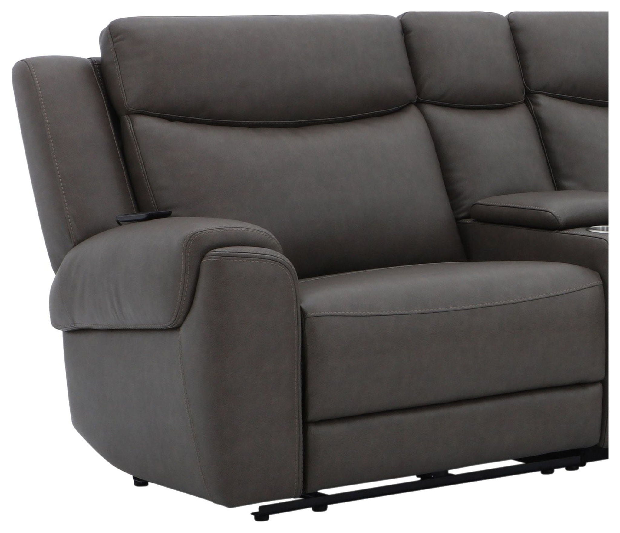Momentum - Power Left Arm Facing Zero Gravity Recliner With Heat And Massage - Dark Granite - Urban Living Furniture (Los Angeles, CA)