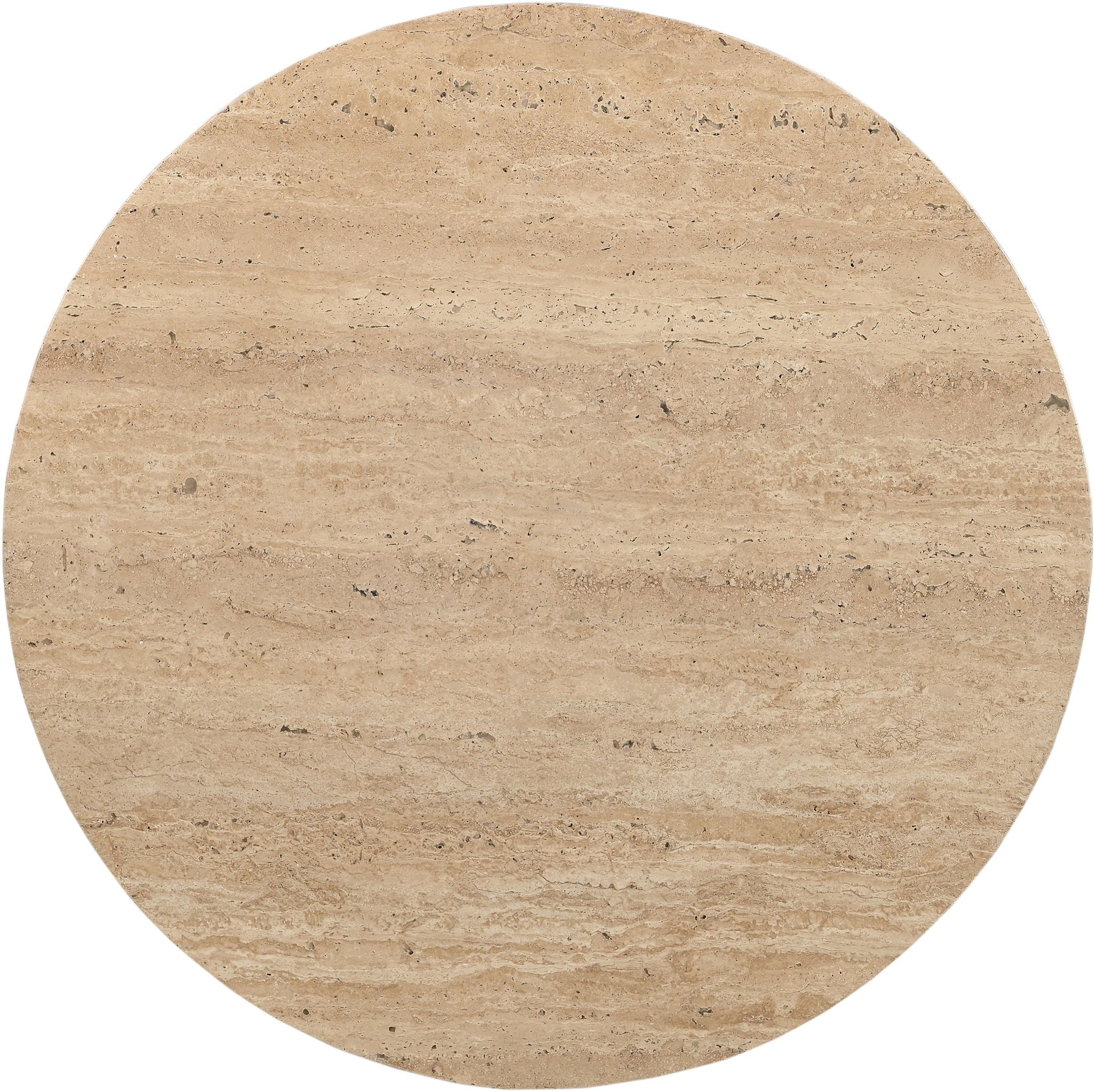 Fontelina - 30" Genuine Bistro Dining Table - Travertine - Urban Living Furniture (Los Angeles, CA)