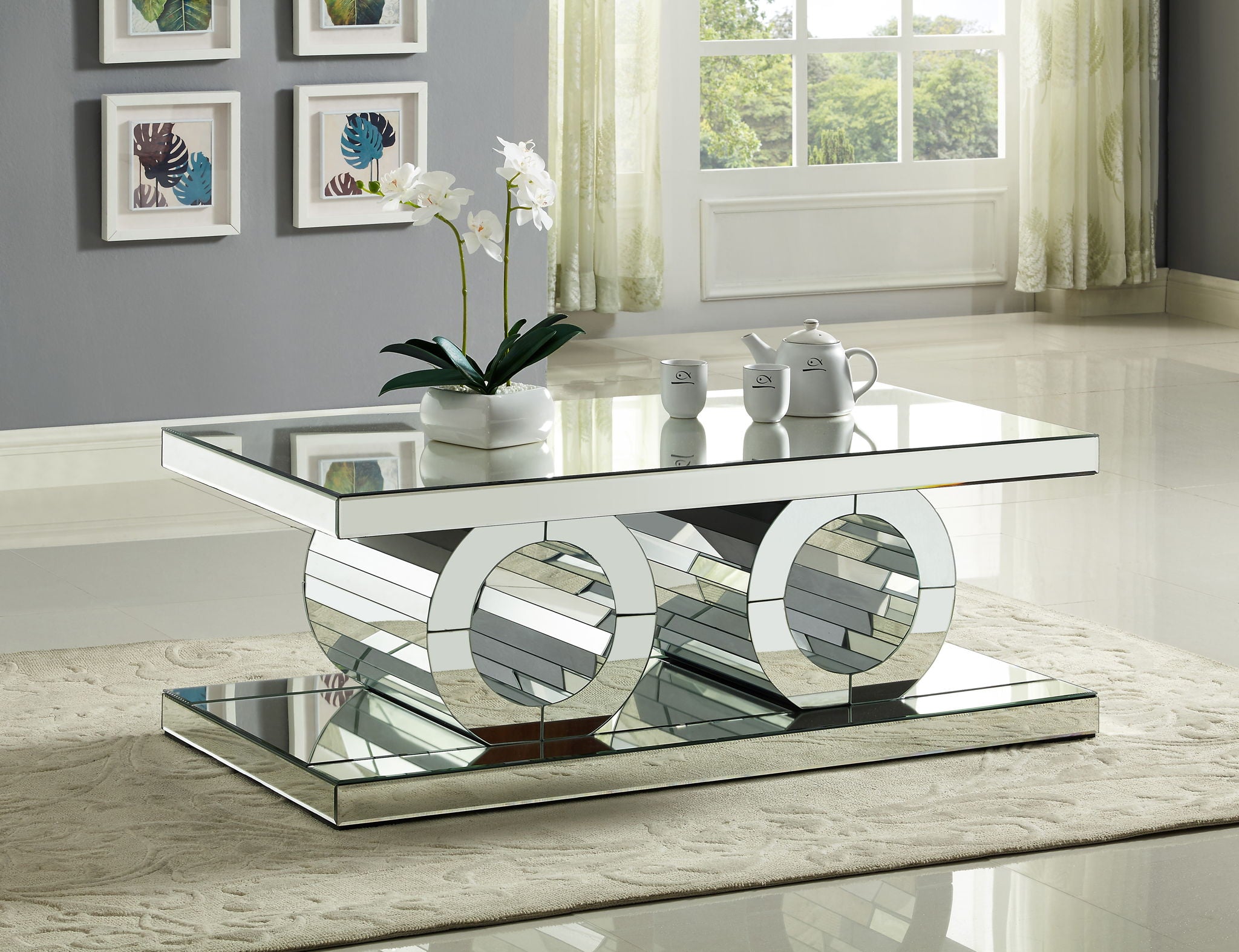 Jocelyn - Coffee Table - Pearl Silver - Urban Living Furniture (Los Angeles, CA)