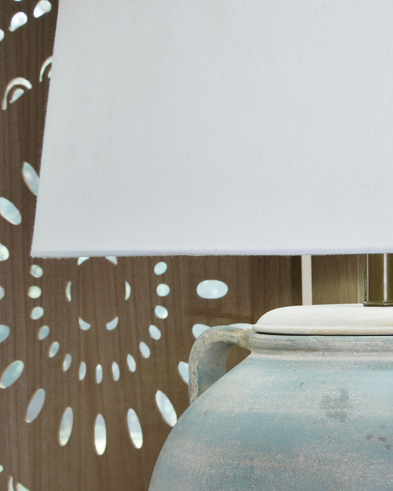 Shawburg - Antique Green - Terracotta Table Lamp - Urban Living Furniture (Los Angeles, CA)