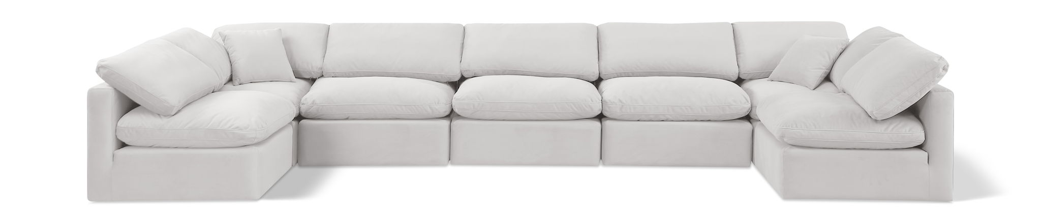 Indulge - Velvet 7 Piece Modular U-Shaped Sectional - Urban Living Furniture (Los Angeles, CA)