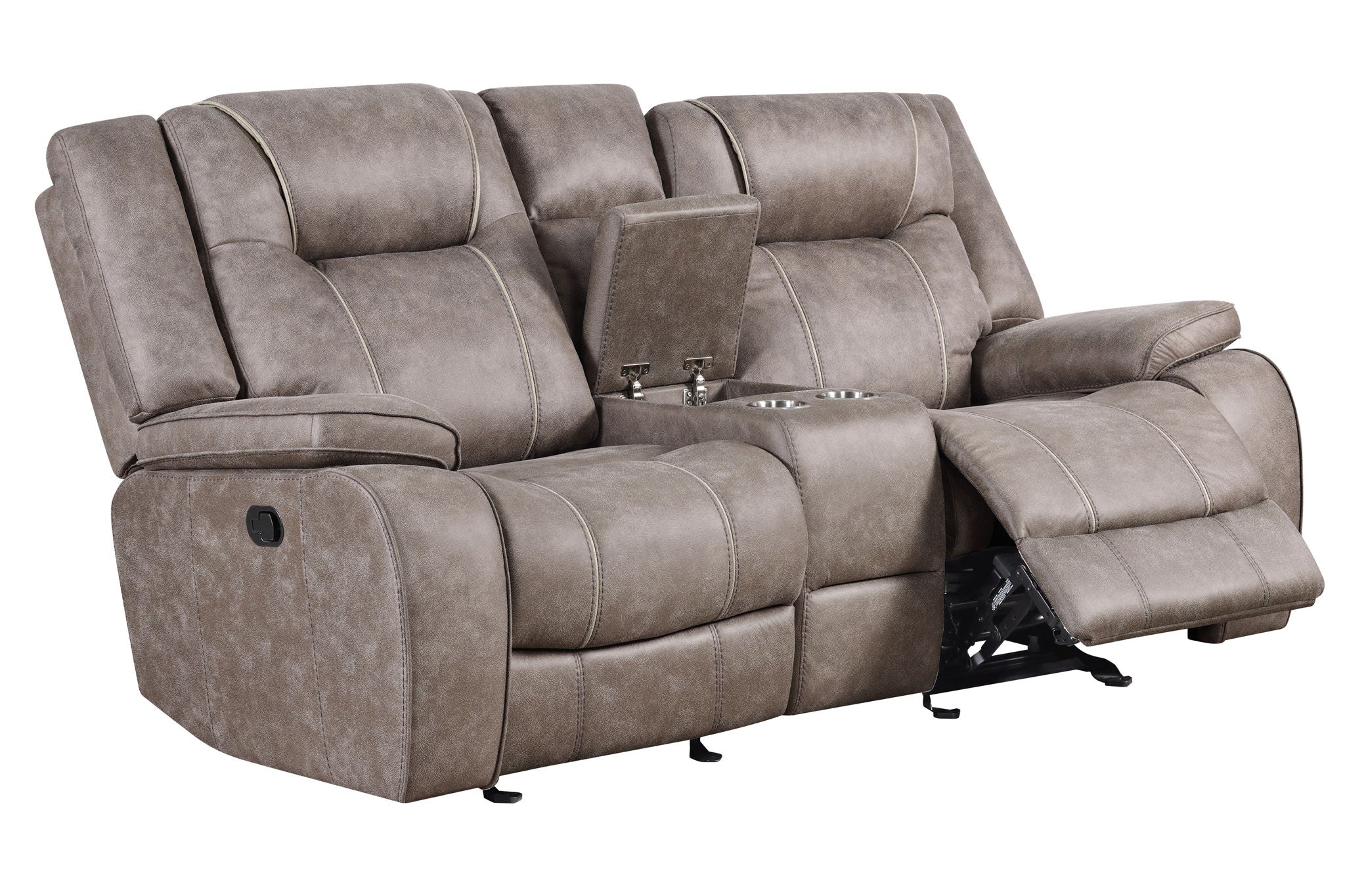 Blake - Reclining Console Loveseat - Desert Taupe - Urban Living Furniture (Los Angeles, CA)