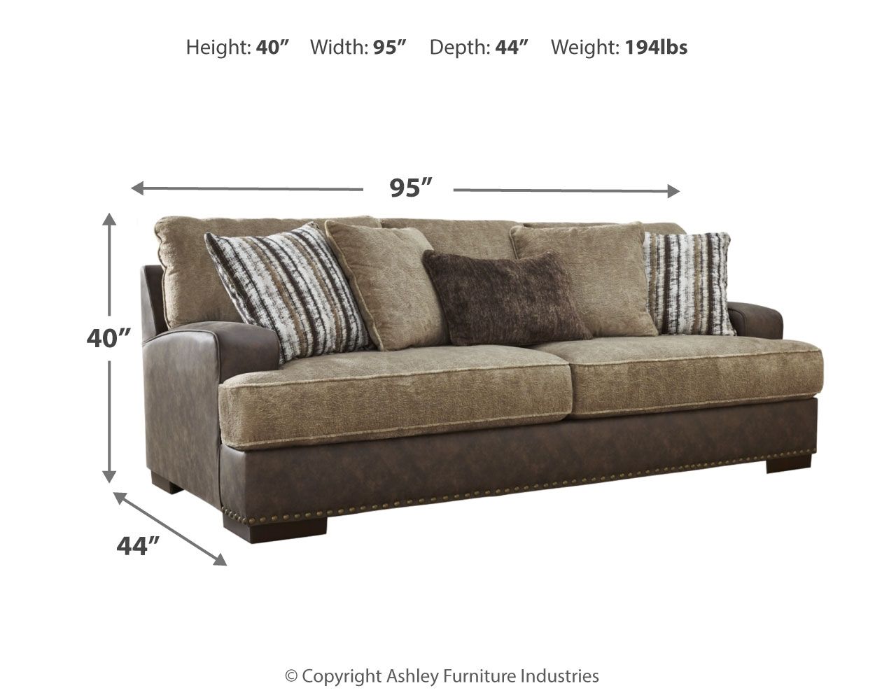 Alesbury - Chocolate - Sofa - Urban Living Furniture (Los Angeles, CA)