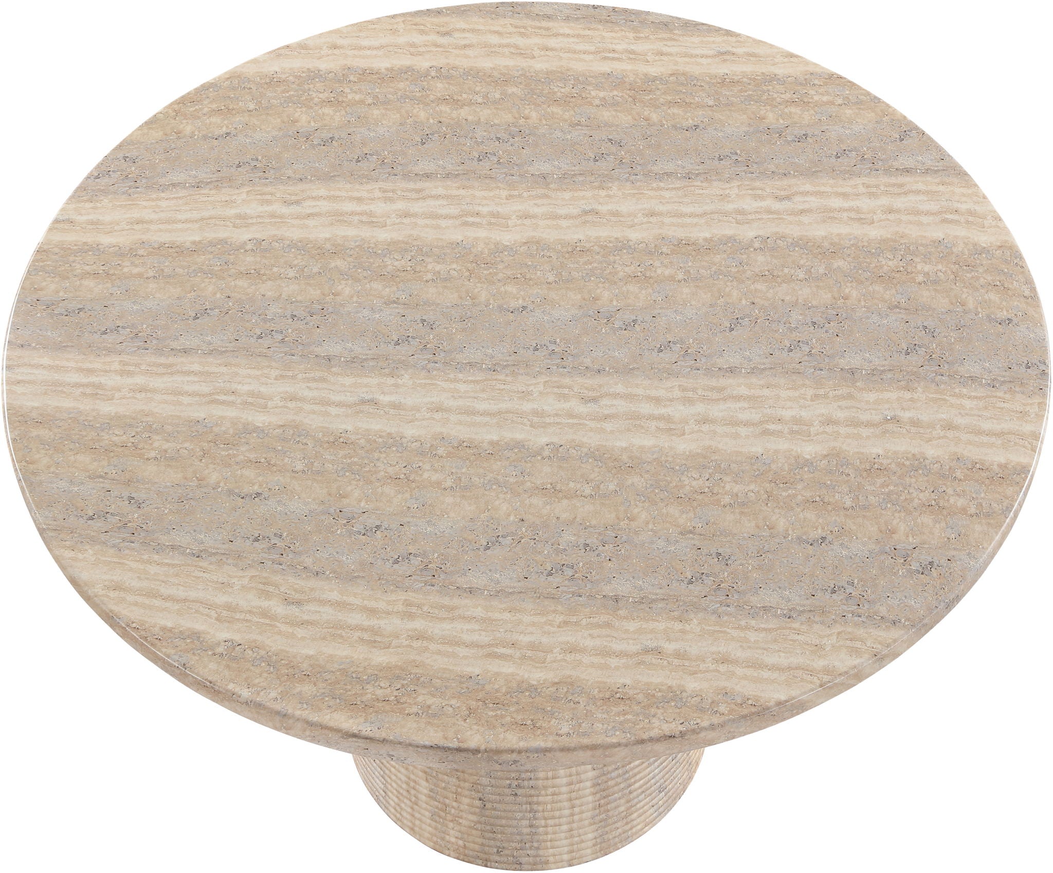 Rapallo - 43" Concrete Indoor/Outdoor Dining Table - Travertine - Urban Living Furniture (Los Angeles, CA)