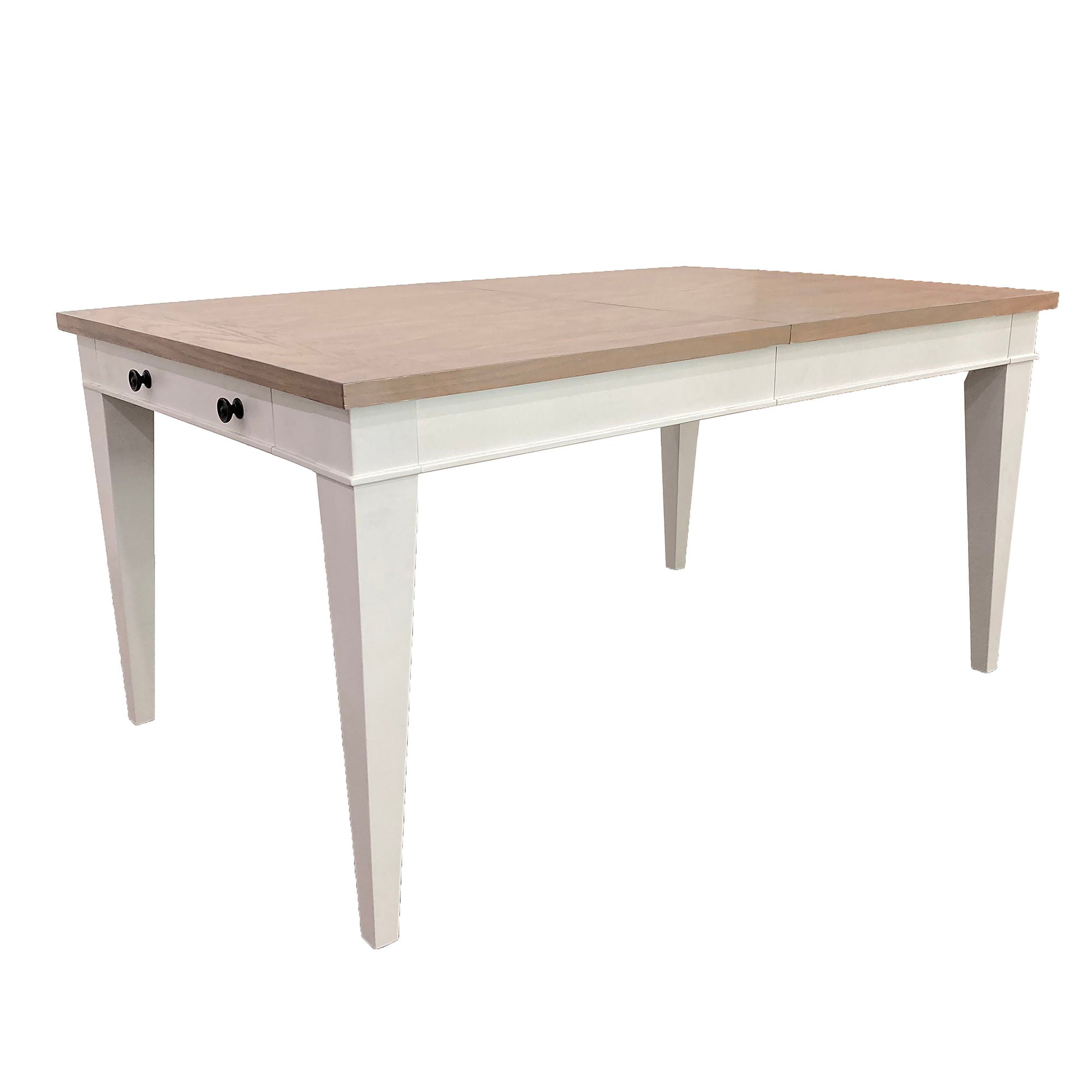 Americana Modern Dining - Rectangular Extendable Dining Table With 6 Upholstered Dining Chairs - Light Brown - Urban Living Furniture (Los Angeles, CA)