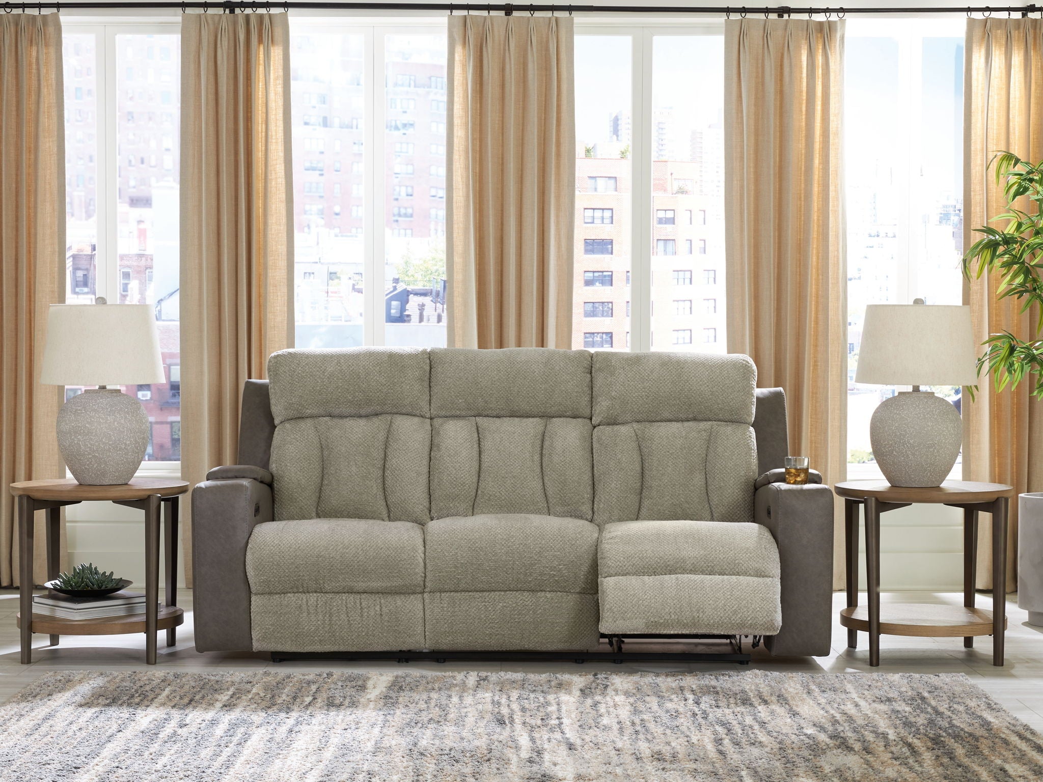 WhipLash - Sisal - Power Reclining Sofa With Adj Headrest - Urban Living Furniture (Los Angeles, CA)