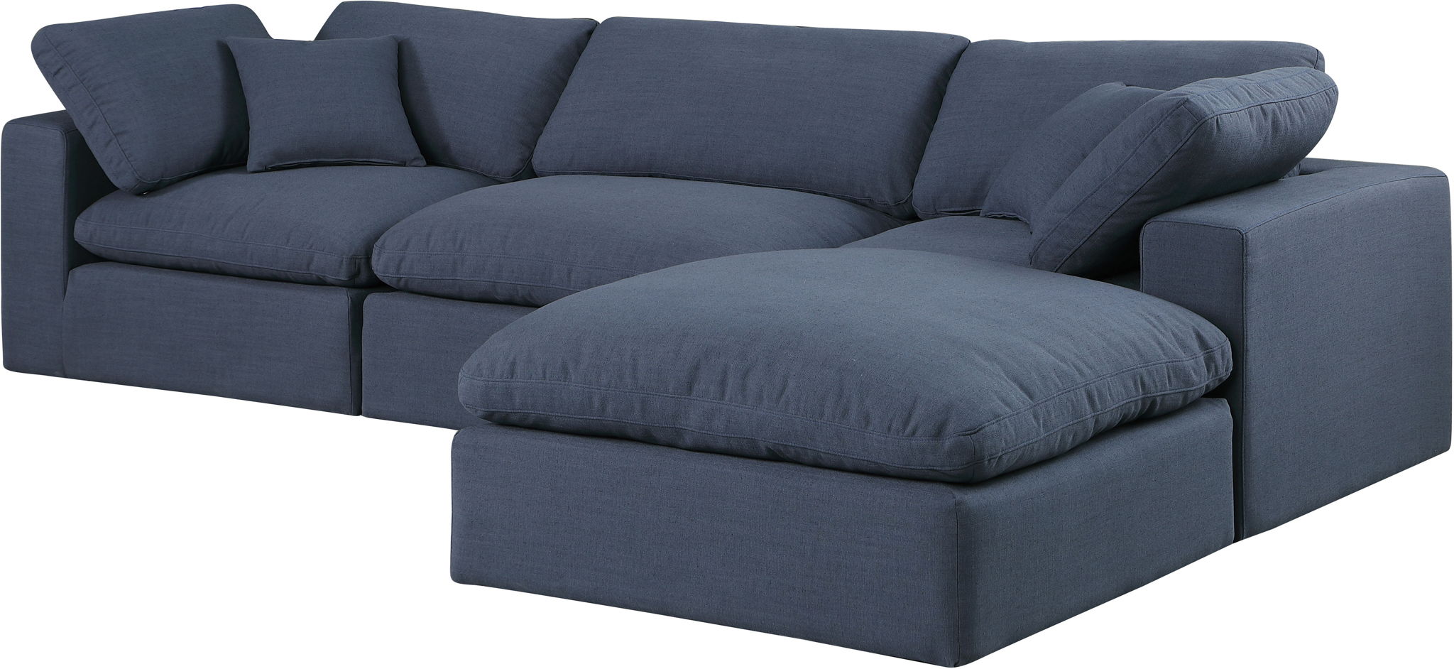 Comfy - 4 Piece Linen Fabric Modular Sectional With Chaise - Urban Living Furniture (Los Angeles, CA)