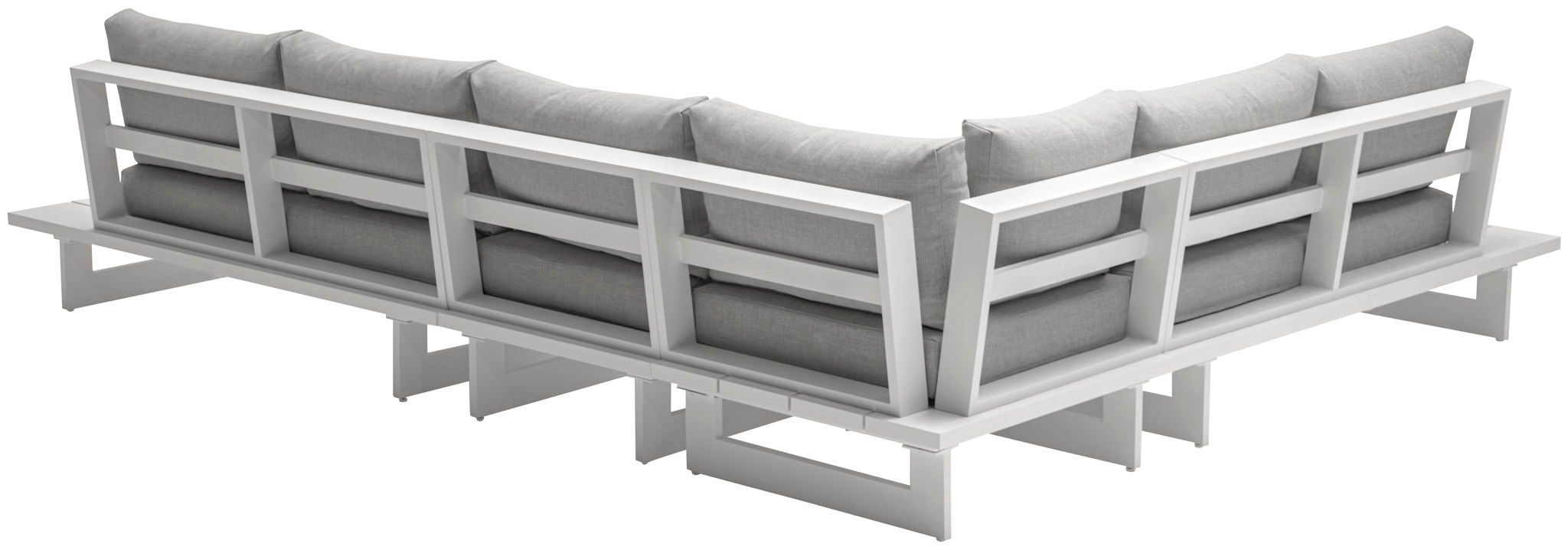 Maldives - 4 Piece Water Resistant Outdoor Patio Modular Sectional With White Base - Urban Living Furniture (Los Angeles, CA)