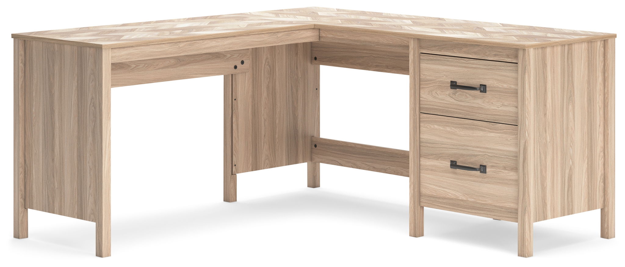 Battelle - Tan - 60" Home Office Desk With Return - Urban Living Furniture (Los Angeles, CA)