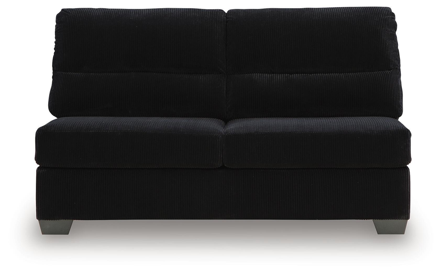 SimpleJoy - Armless Loveseat - Onyx
