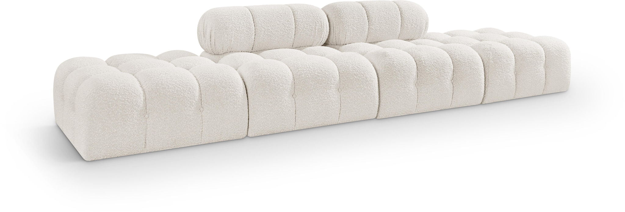 Ames - 4 Piece Boucle Upholstered Modular Sofa With 2 Backless Seats - Urban Living Furniture (Los Angeles, CA)