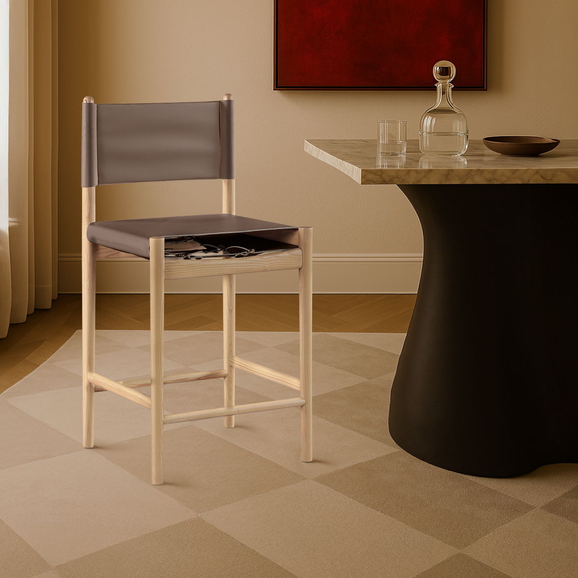 Rawlins - Counter Stool - Natural Frame - Urban Living Furniture (Los Angeles, CA)