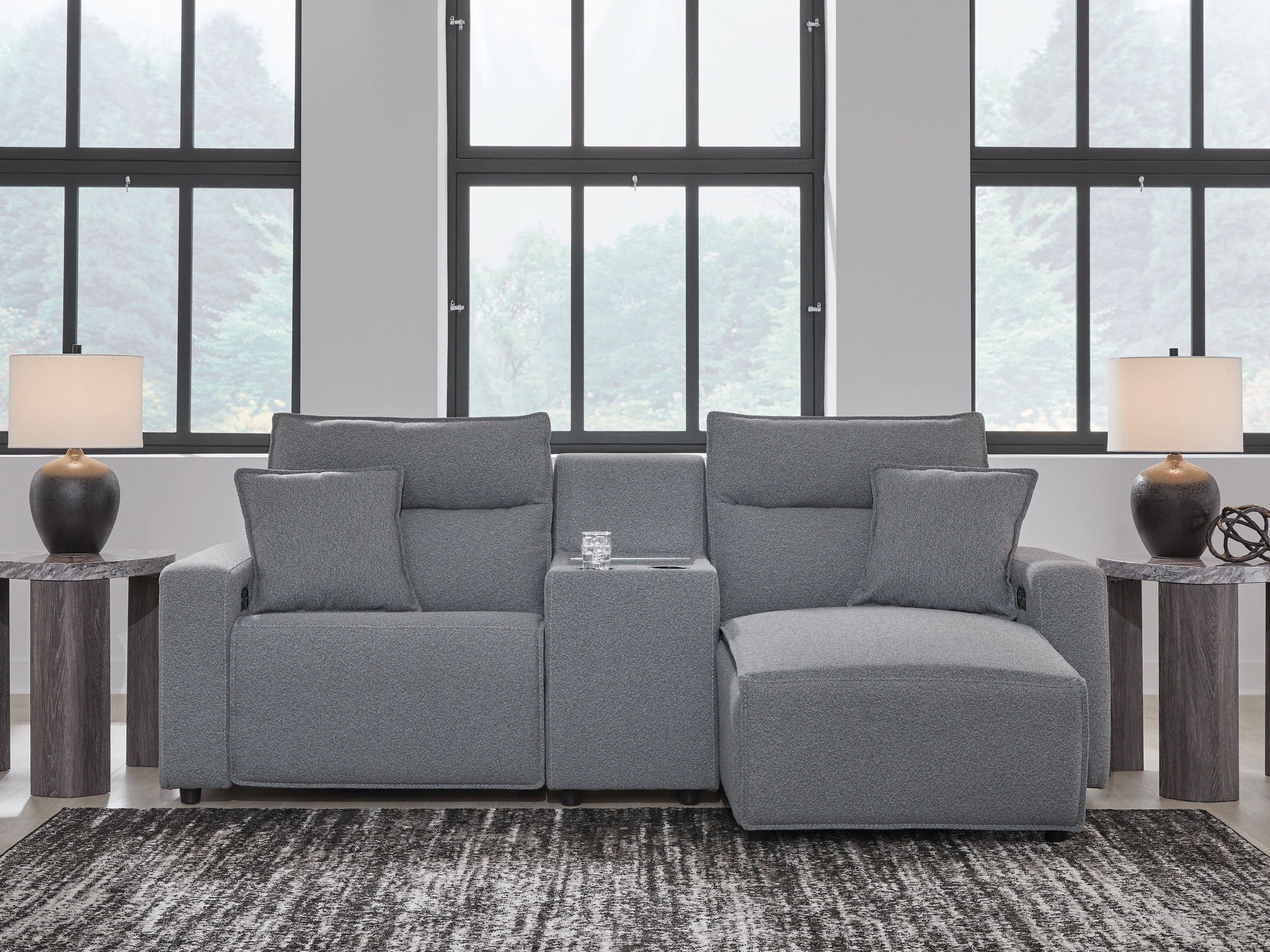ModMax II - Salt And Pepper - Reclining Sectional - Urban Living Furniture (Los Angeles, CA)