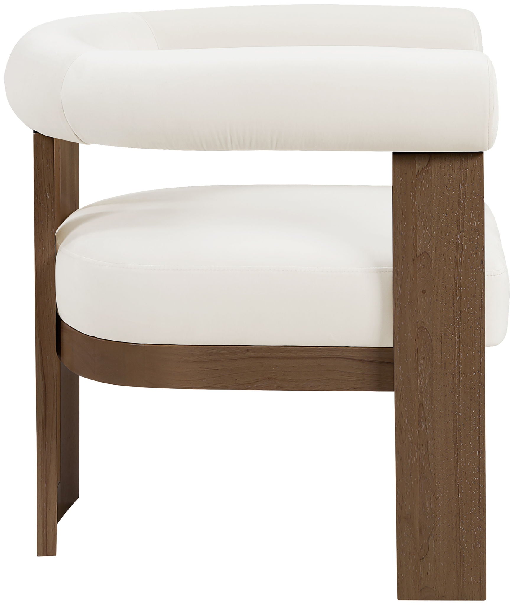 Arienzo - Performance Fabric Upholstered Accent Chair - Walnut Base - Urban Living Furniture (Los Angeles, CA)