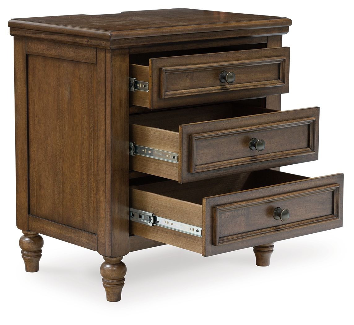 Sturlayne - Brown - Three Drawer Night Stand - Urban Living Furniture (Los Angeles, CA)