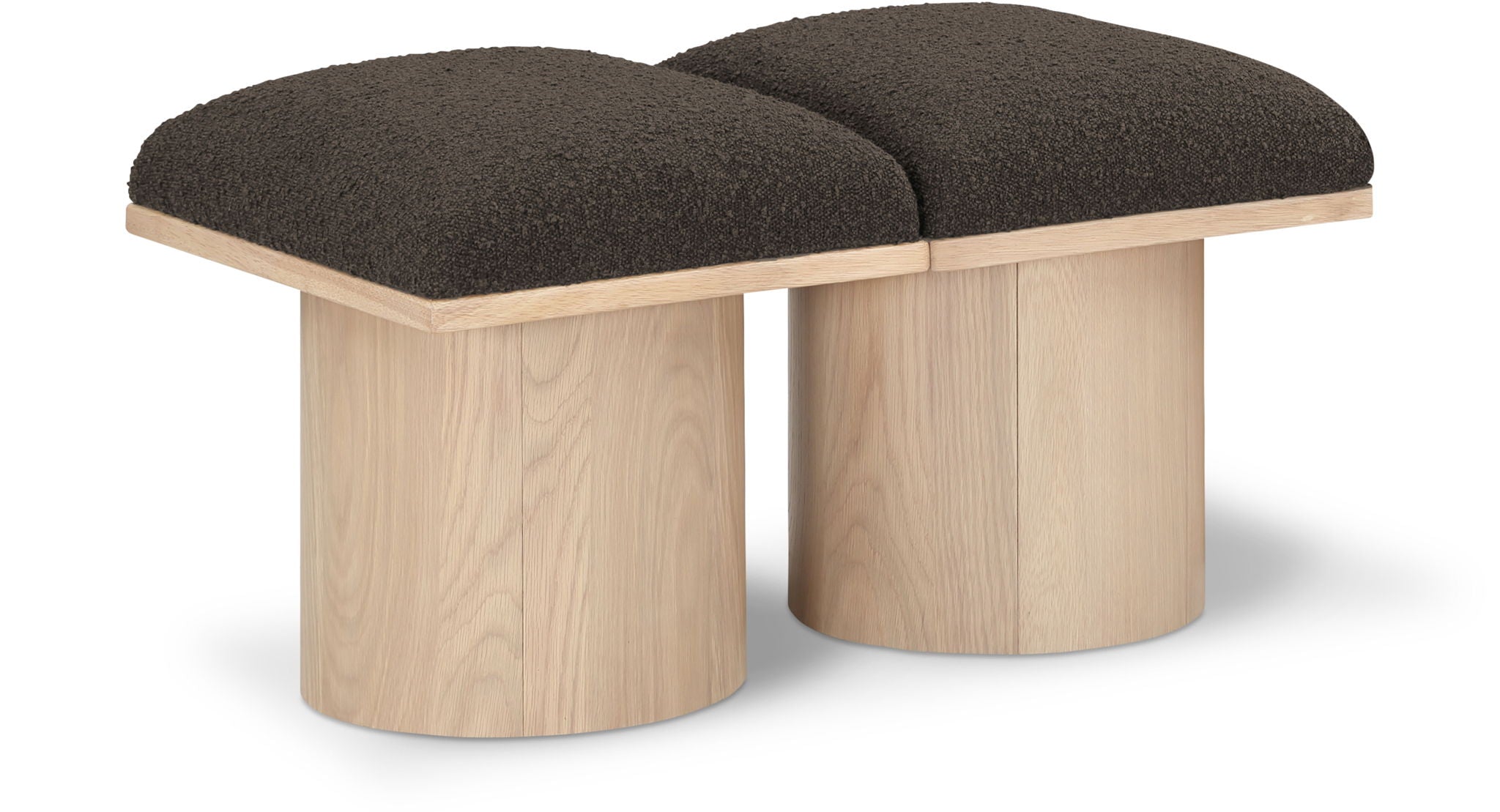 Pavilion - 2 Piece Modular Bench With Natural Base - Urban Living Furniture (Los Angeles, CA)