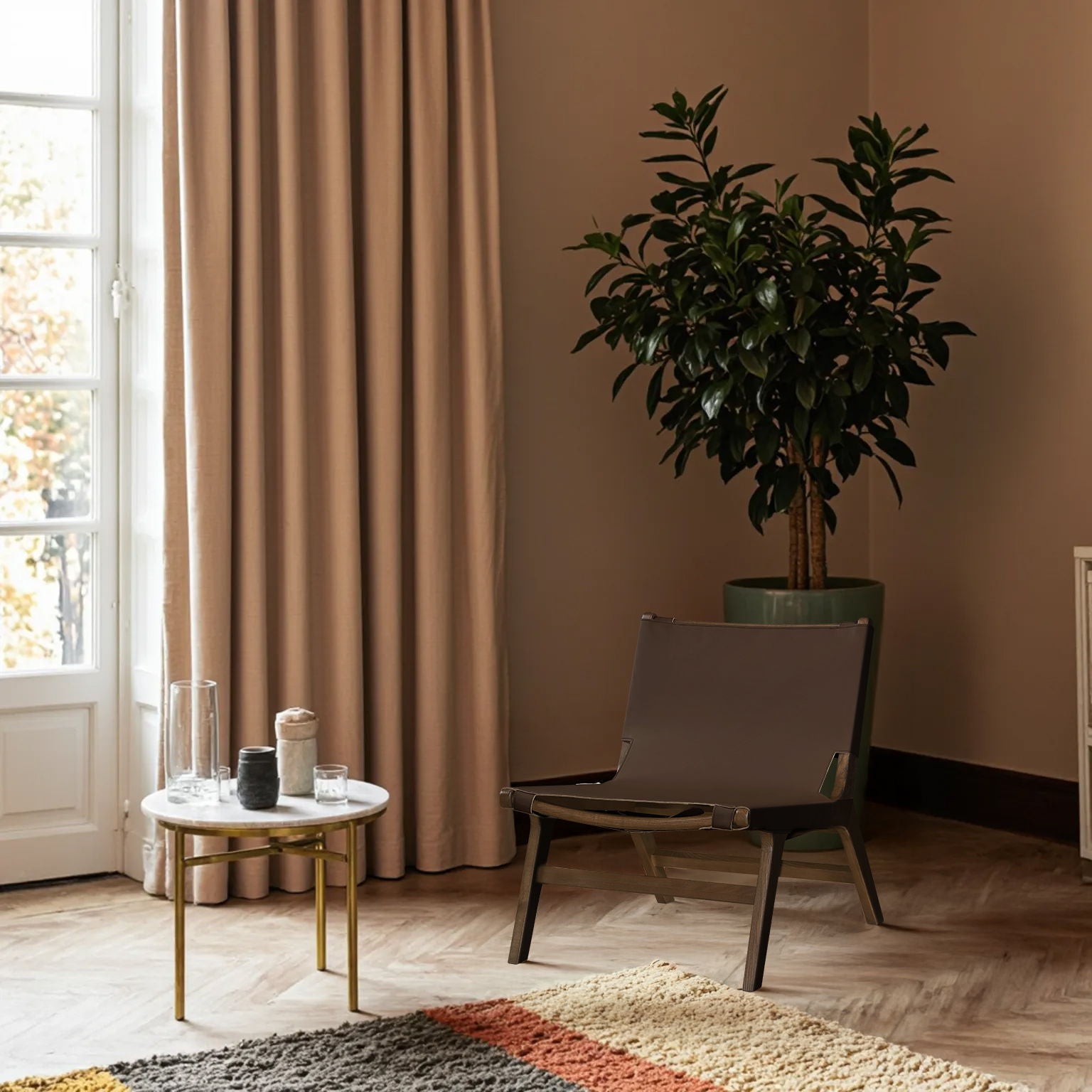 Rawlins - Accent Chair - Walnut Frame - Urban Living Furniture (Los Angeles, CA)