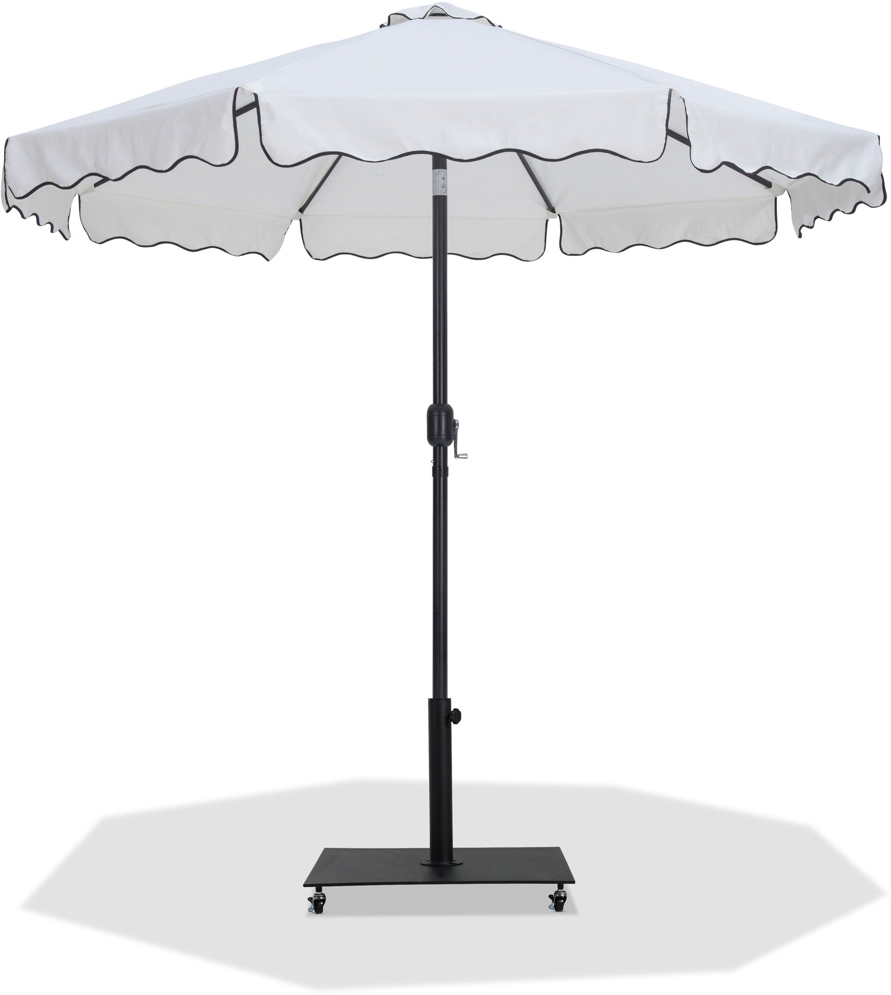 Amalfi - Aluminum Patio Umbrella - Black Base / Black Pole - Urban Living Furniture (Los Angeles, CA)