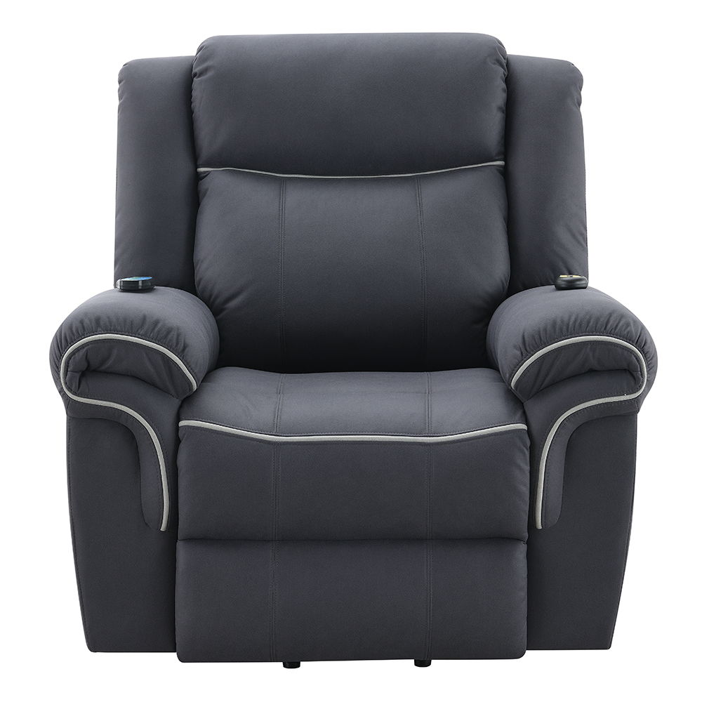 Domana - Power Recliner With Lift & Heating & Massage - Dark Blue Fabric - Urban Living Furniture (Los Angeles, CA)