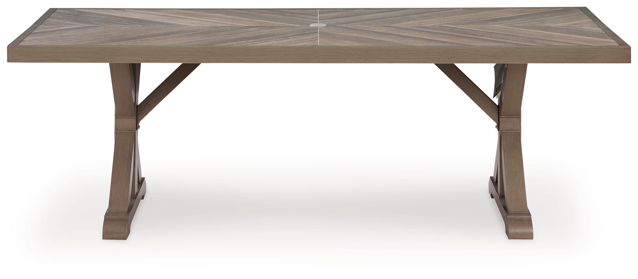 Laguna Heights - Rectangular Dining Table With Umbrella Option - Beige - Urban Living Furniture (Los Angeles, CA)