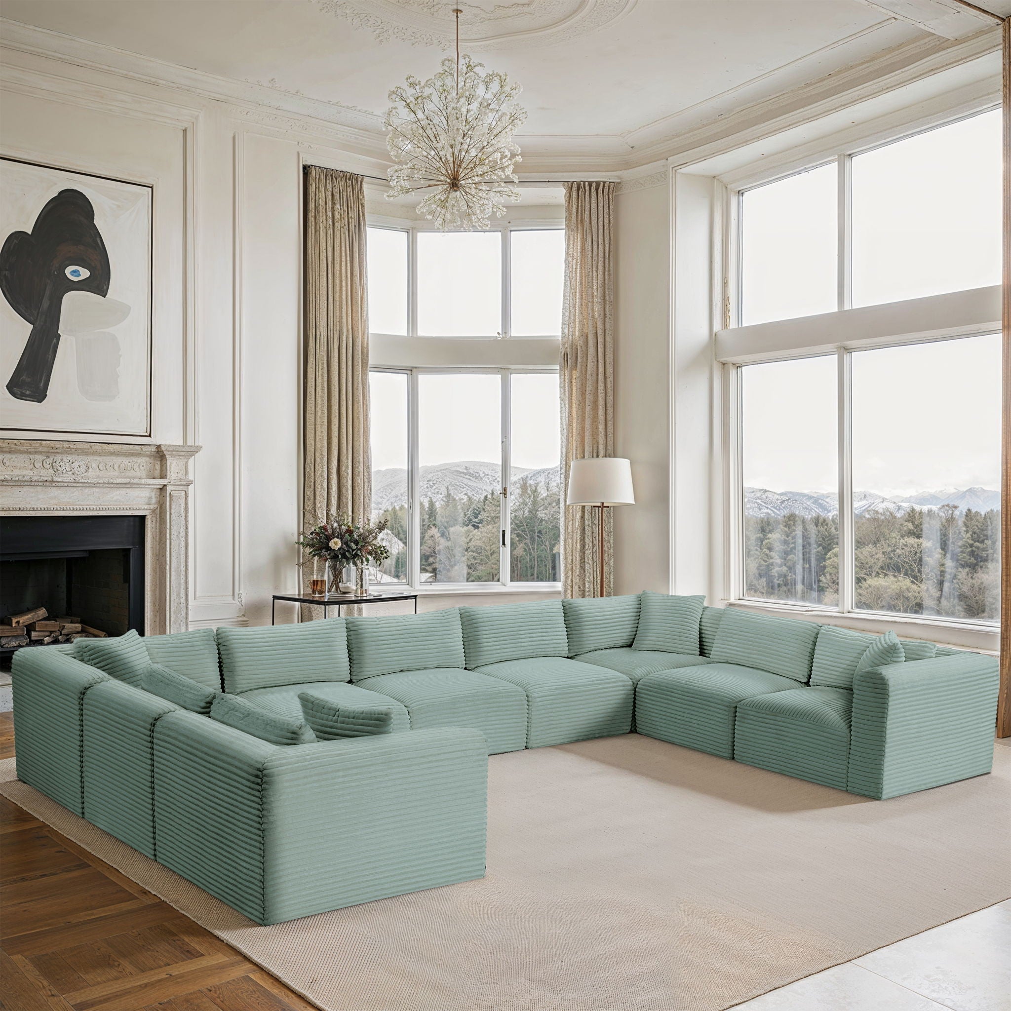 Shaggy - 9 Piece Modular U-Shaped Sectional - Urban Living Furniture (Los Angeles, CA)
