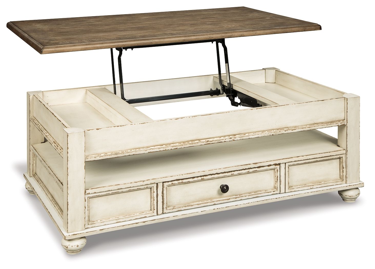 Realyn - Lift Top Cocktail Table - White / Brown - Urban Living Furniture (Los Angeles, CA)