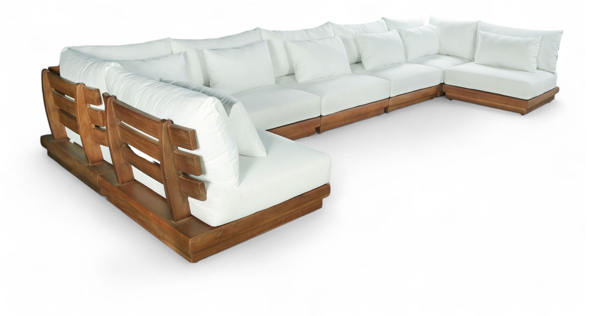 Mirella - 7 Piece Water Resistant Fabric Upholstered Outdoor Patio Modular Sectional - Urban Living Furniture (Los Angeles, CA)