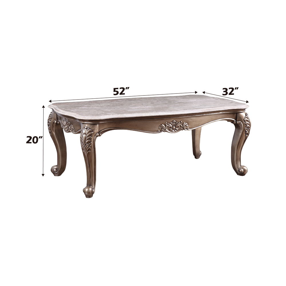 Jayceon - Coffee Table - Marble Top & Champagne - Urban Living Furniture (Los Angeles, CA)