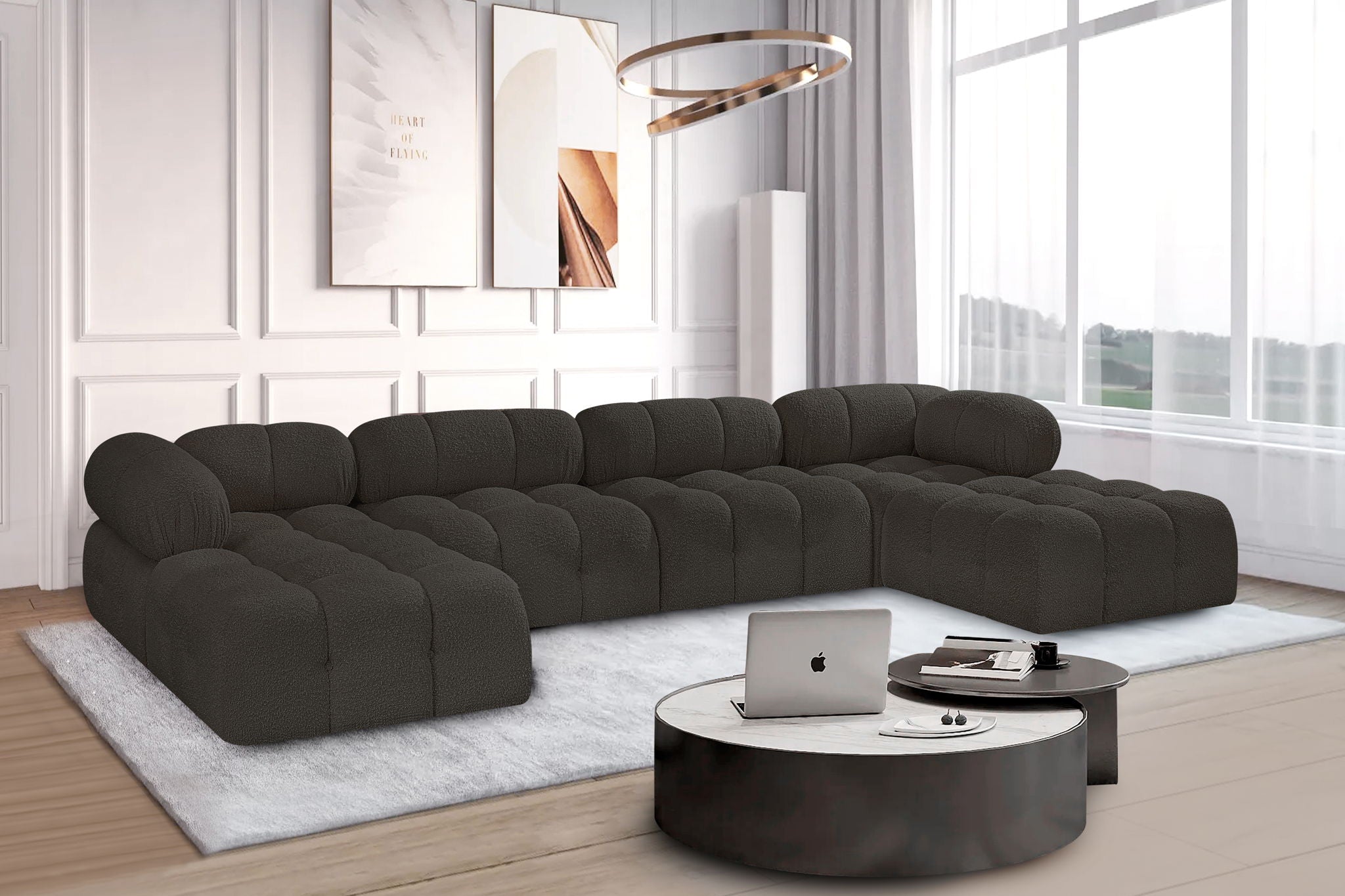 Ames - 6 Piece Fabric Modular U-Shaped Sectional - Urban Living Furniture (Los Angeles, CA)