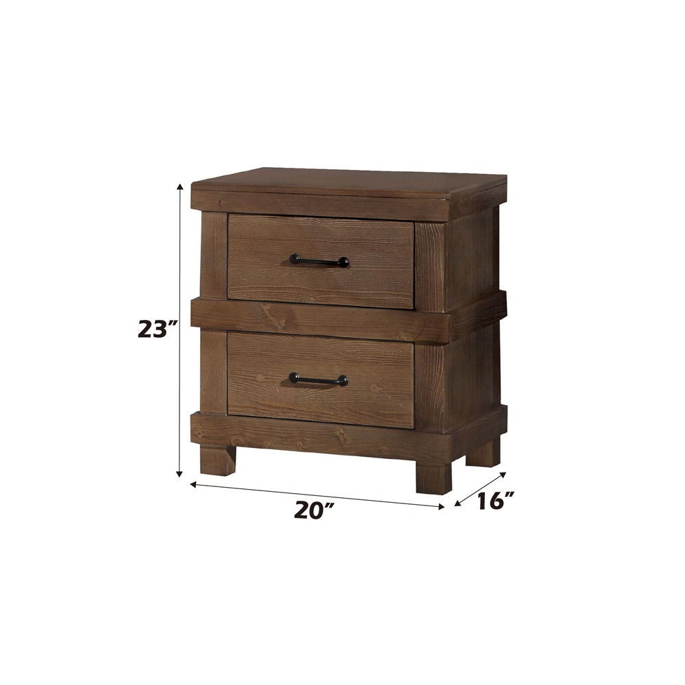 Adams - Nightstand - Antique Oak - Urban Living Furniture (Los Angeles, CA)