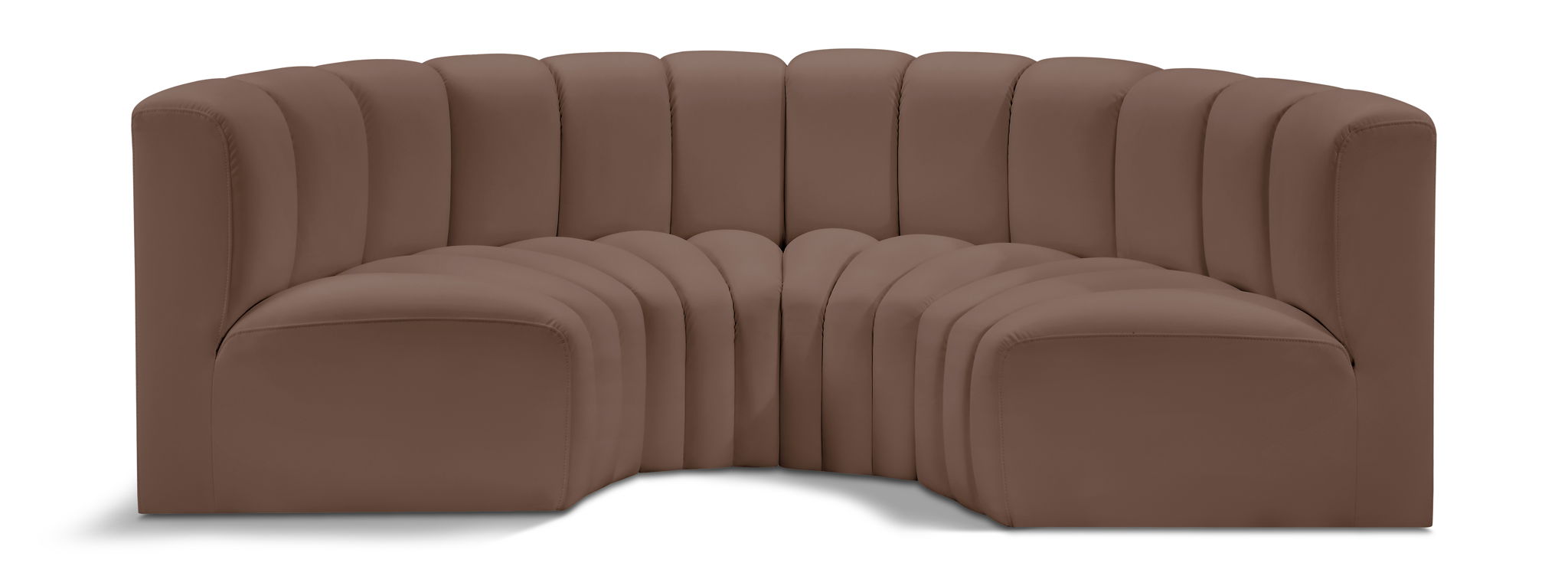 Arc - Faux Leather 4 Piece U-Shaped Modular Sofa - Urban Living Furniture (Los Angeles, CA)
