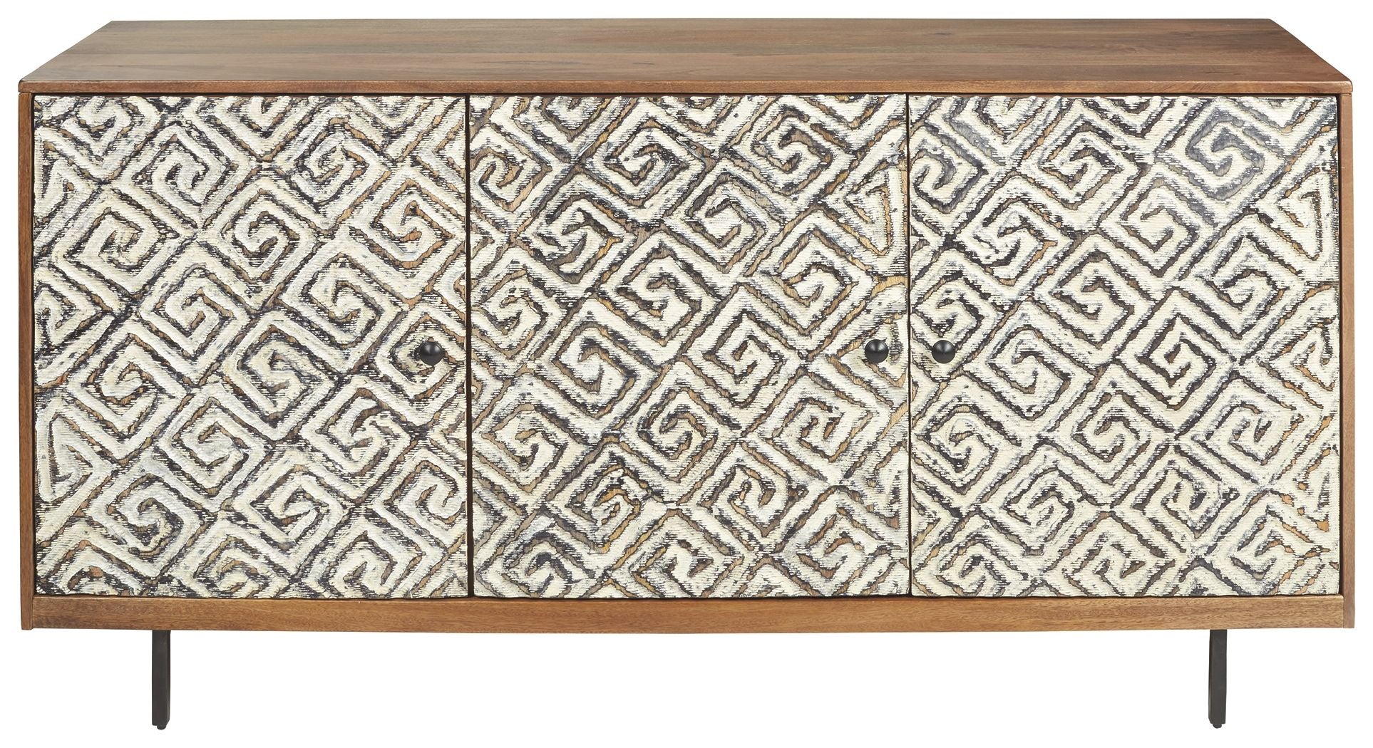Kerrings - Brown / Black / White - Accent Cabinet - Urban Living Furniture (Los Angeles, CA)