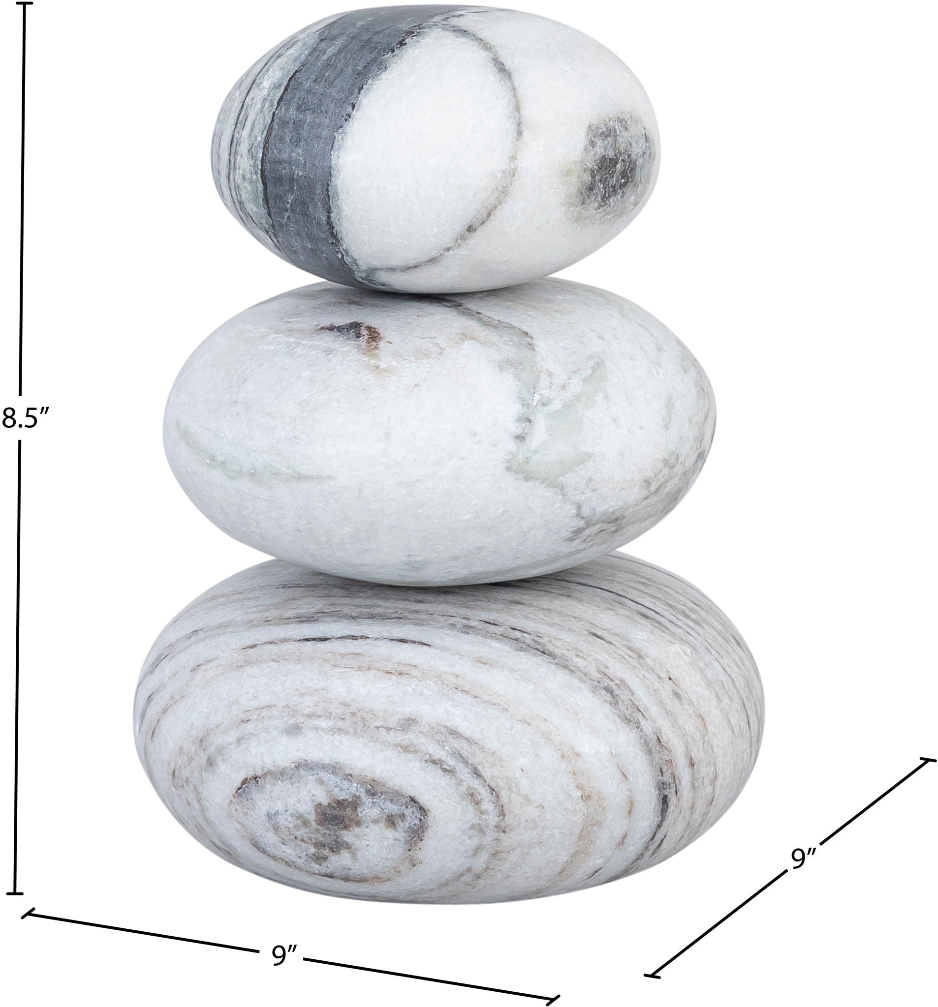 Pumpkin - 3 Piece Marble Decorative Object - Panda - Urban Living Furniture (Los Angeles, CA)
