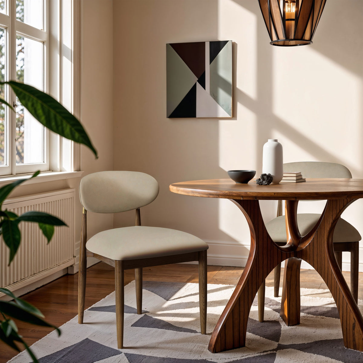Riccio - Side Chair (Set of 2) - Walnut Frame - Urban Living Furniture (Los Angeles, CA)