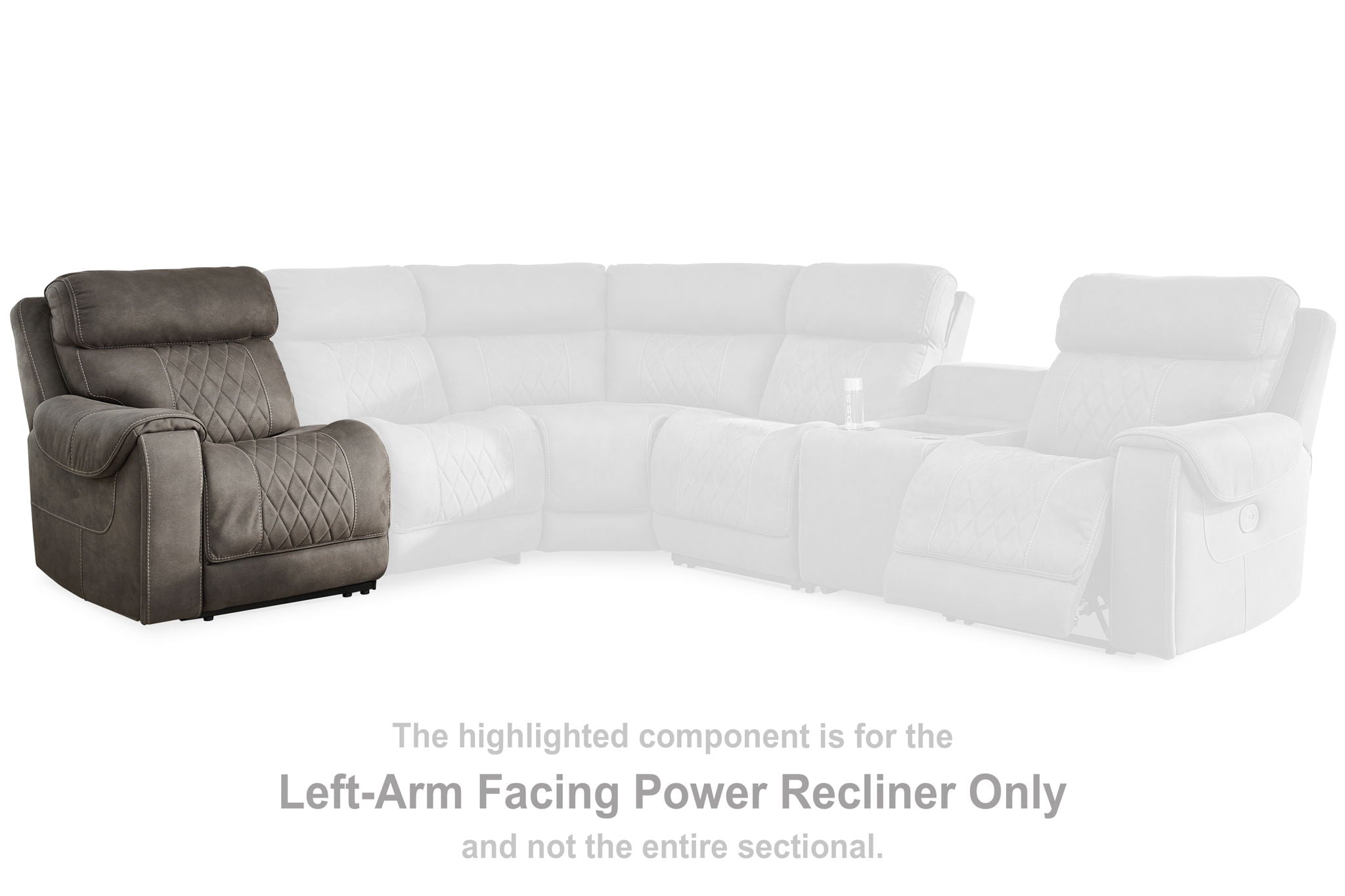 Hoopster - Gunmetal - Laf Zero Wall Power Recliner - Urban Living Furniture (Los Angeles, CA)
