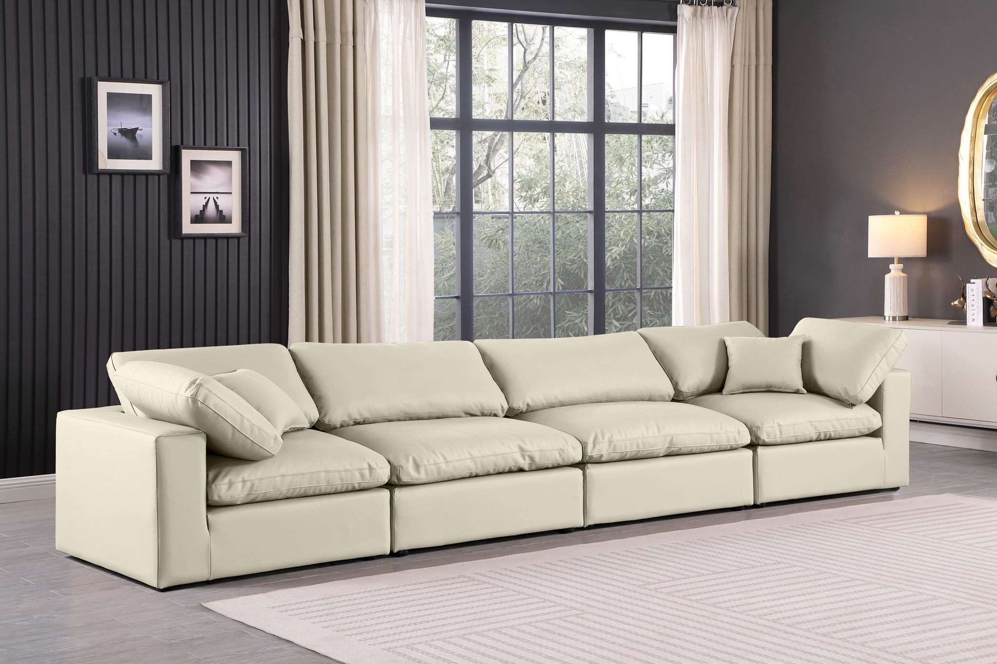 Comfy - Faux Leather Modular Sofa 4 Seats - Urban Living Furniture (Los Angeles, CA)