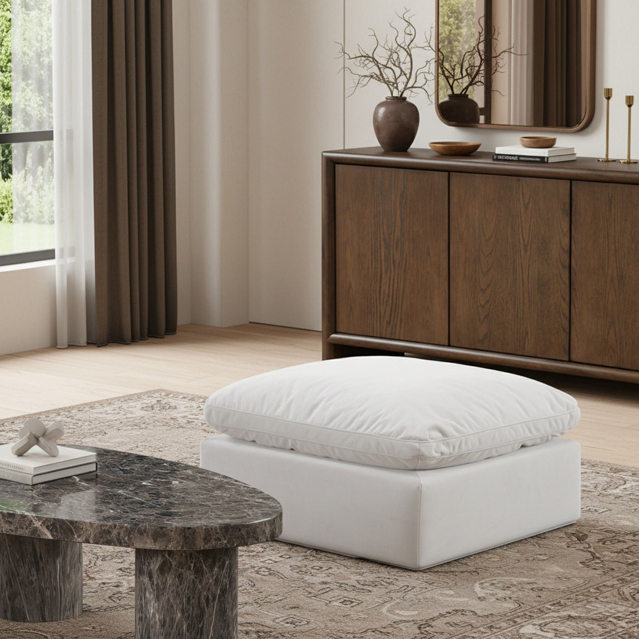 Indulge - Velvet Ottoman - Urban Living Furniture (Los Angeles, CA)