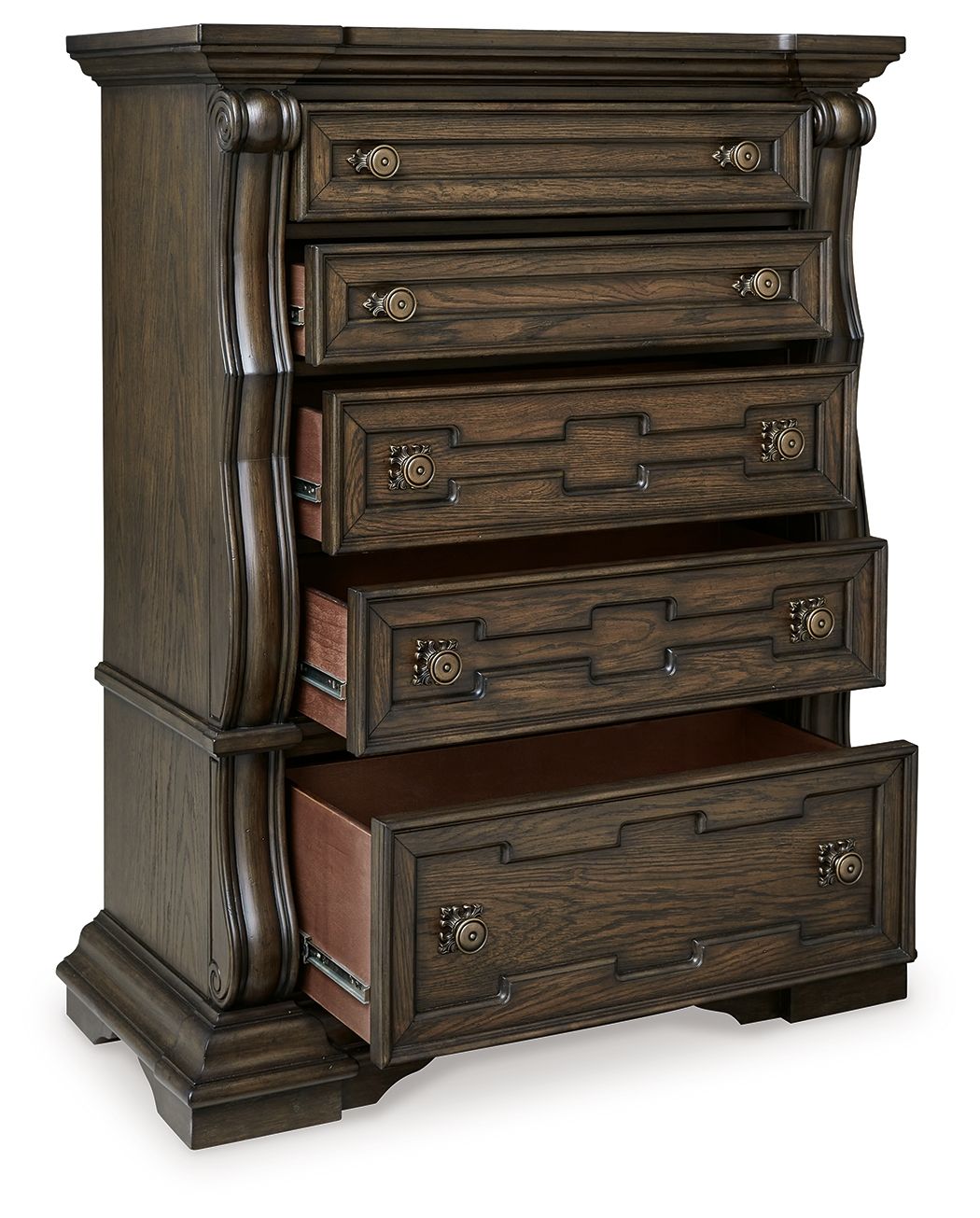 Maylee - Dark Brown - Five Drawer Chest - Urban Living Furniture (Los Angeles, CA)