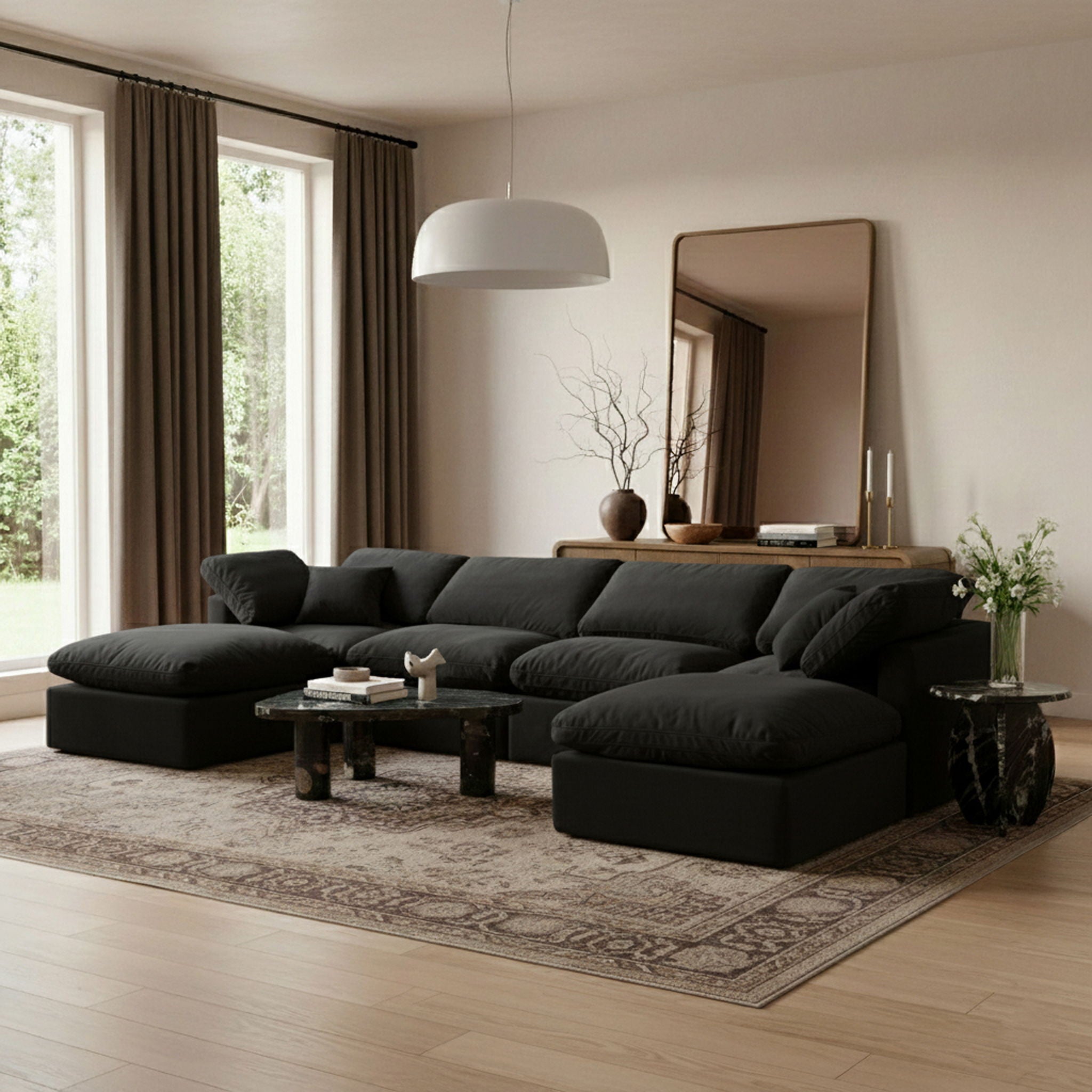 Indulge - Velvet 6 Piece Modular Double Chaise Sectional - Urban Living Furniture (Los Angeles, CA)