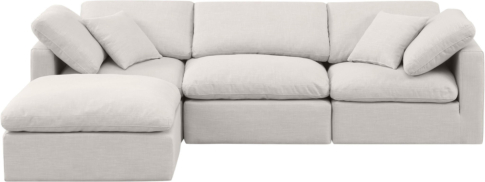 Indulge - Linen 4 Piece Modular Sectional With Chaise - Urban Living Furniture (Los Angeles, CA)