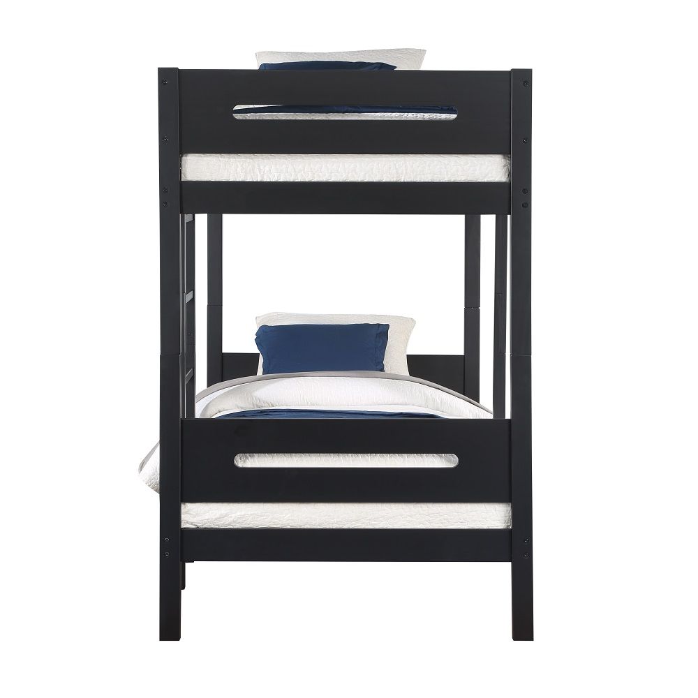 Ekko - Twin Over Twin Bunk Bed - Black - Urban Living Furniture (Los Angeles, CA)