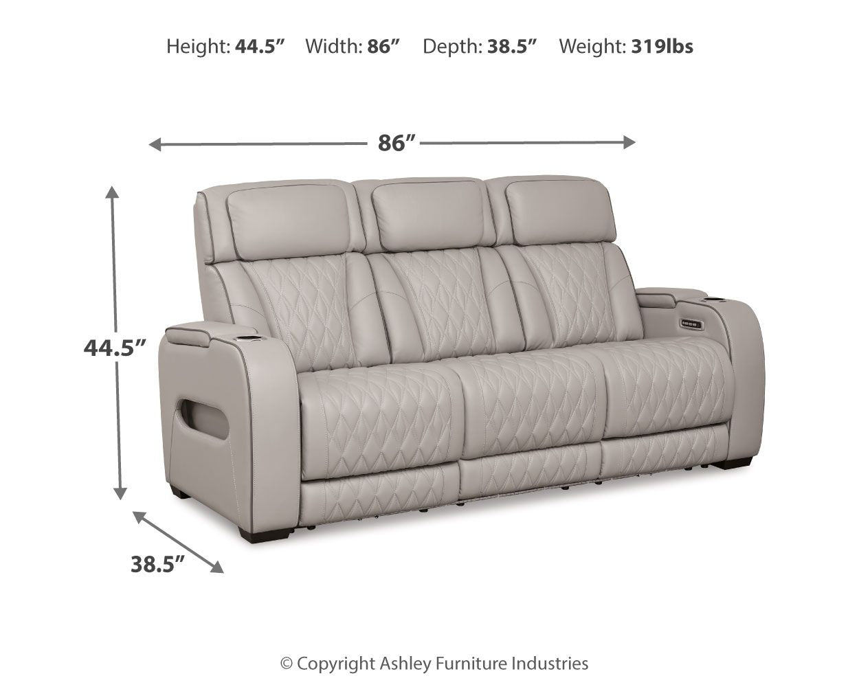 Boyington - Power Reclining Sofa With Adj Headrest - Urban Living Furniture (Los Angeles, CA)