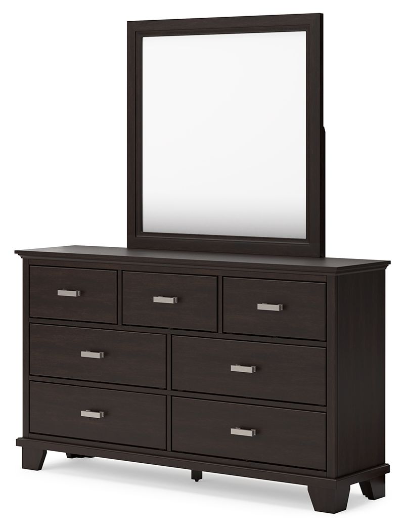 Covetown - Dark Brown - Dresser And Mirror - Urban Living Furniture (Los Angeles, CA)