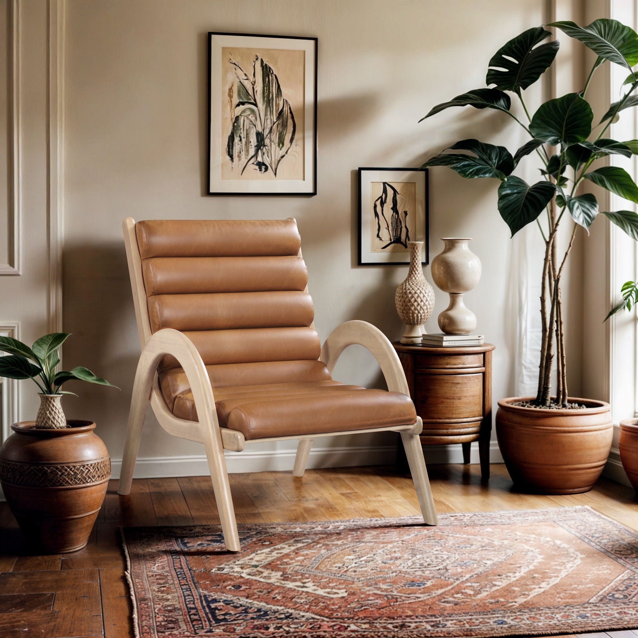 Randal - Accent Chair - Natural Frame - Urban Living Furniture (Los Angeles, CA)