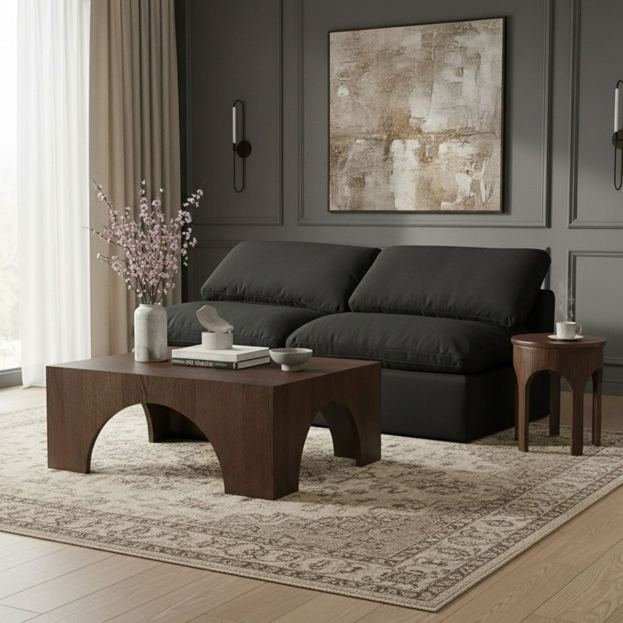Indulge - Linen 2 Seat Modular Armless Sofa - Urban Living Furniture (Los Angeles, CA)