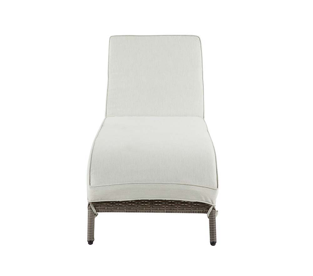 Salena - 13" Patio Sun Lounge - Beige Fabric & Gray - Urban Living Furniture (Los Angeles, CA)