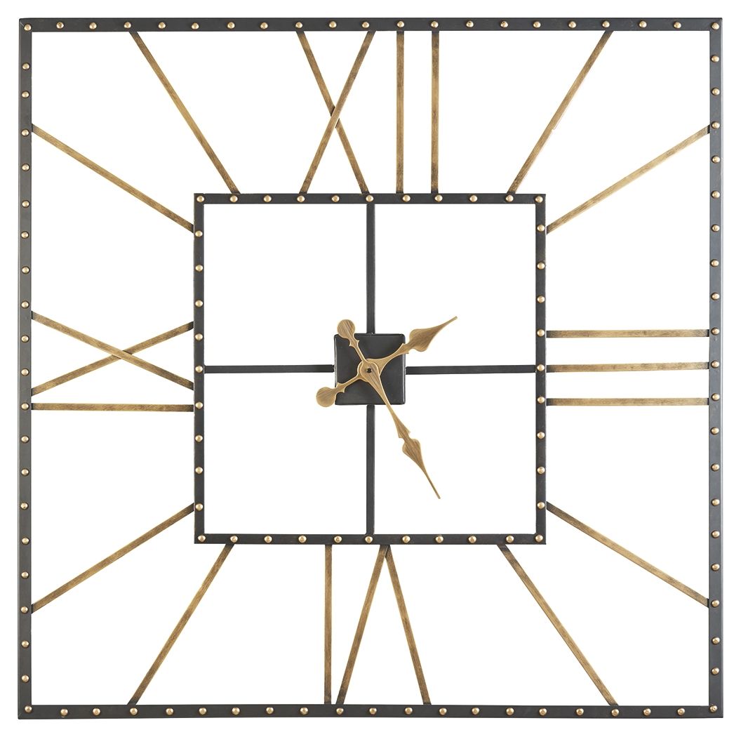Thames - Black / Gold Finish - Wall Clock - Urban Living Furniture (Los Angeles, CA)